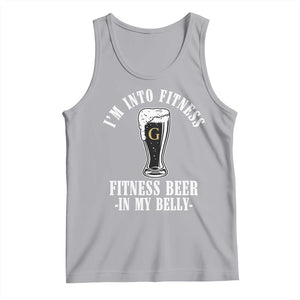 Funny Irish Stout Drinking Tank Top I Am Into Fitness Fitting Beer In My Belly TS11 Athletic Heather Print Your Wear