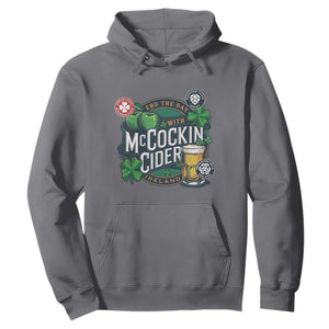 End The Day With McCockin Cider Hoodie - Ireland Beer Lover St Patricks Day Humor TS11 Charcoal Print Your Wear