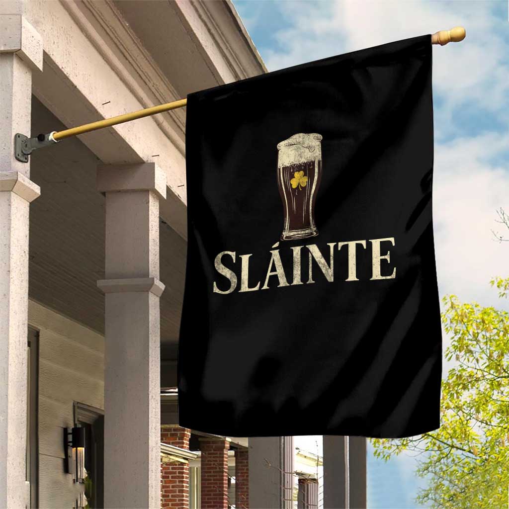 Funny Slainte Stout Beer Irish Drinking St Patricks Day Garden Flag TS11 Print Your Wear