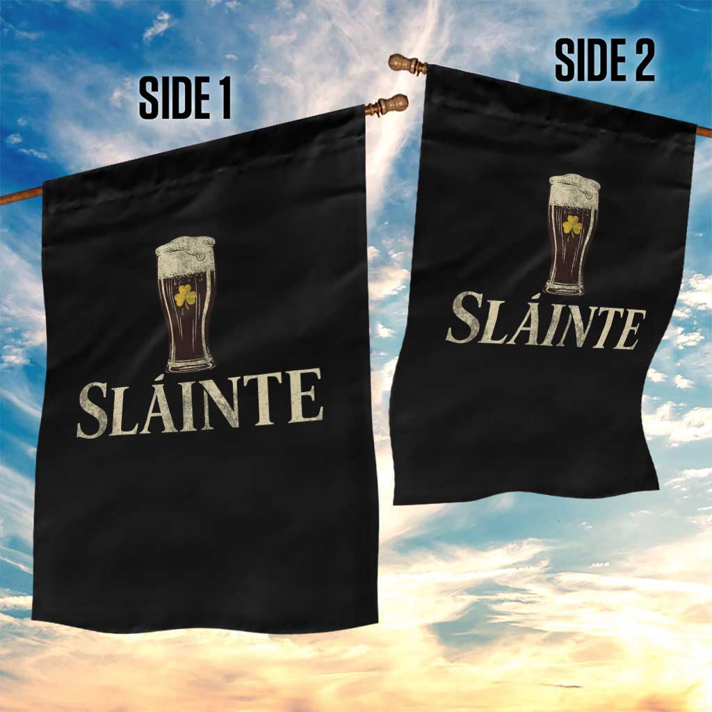 Funny Slainte Stout Beer Irish Drinking St Patricks Day Garden Flag TS11 Print Your Wear