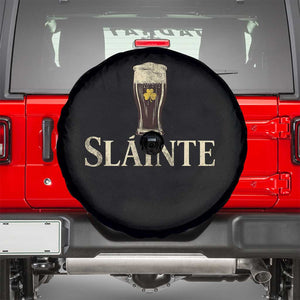 Funny Slainte Stout Beer Irish Drinking St Patricks Day Spare Tire Cover TS11 Black Print Your Wear
