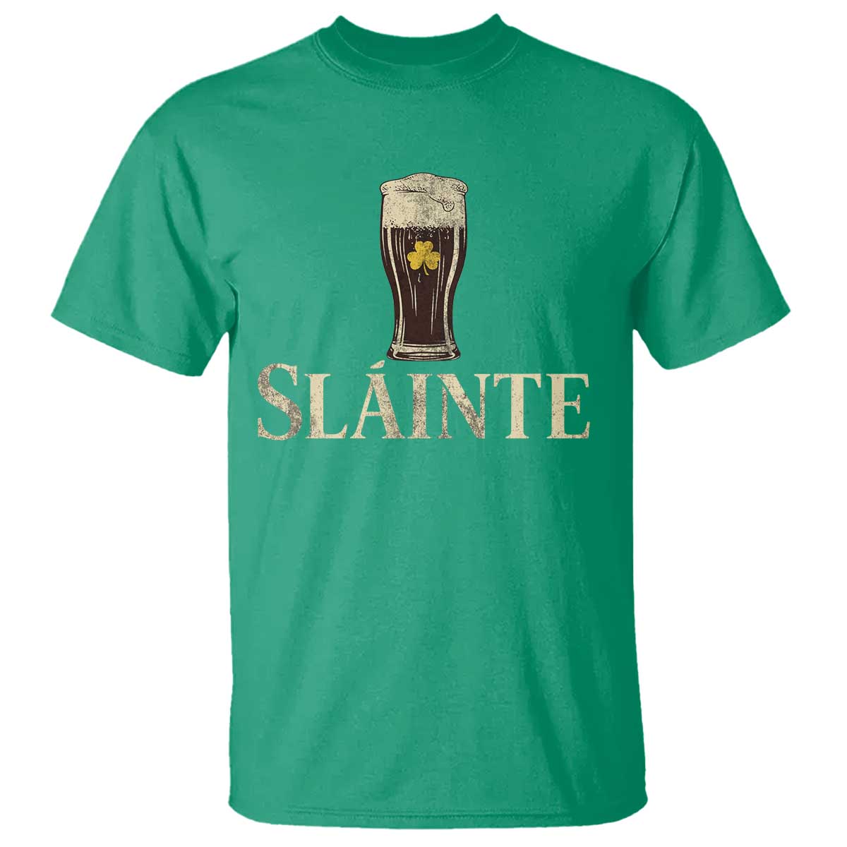 Funny Slainte Stout Beer Irish Drinking St Patricks Day T Shirt TS11 Irish Green Print Your Wear
