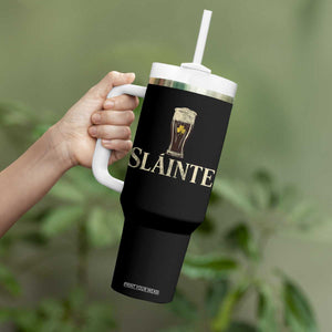 Funny Slainte Stout Beer Irish Drinking St Patricks Day Tumbler With Handle TS11 Print Your Wear