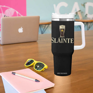 Funny Slainte Stout Beer Irish Drinking St Patricks Day Tumbler With Handle TS11 Print Your Wear