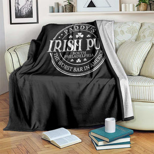 Funny Paddys Irish Pub Throw Blanket The Worst Bar In America St Patricks Day Beer Drinking TS11 Print Your Wear