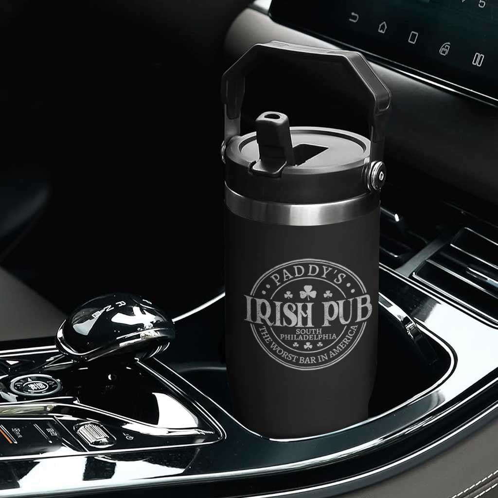 Funny Paddys Irish Pub Flip Straw Tumbler The Worst Bar In America St Patricks Day Beer Drinking TS11 Print Your Wear