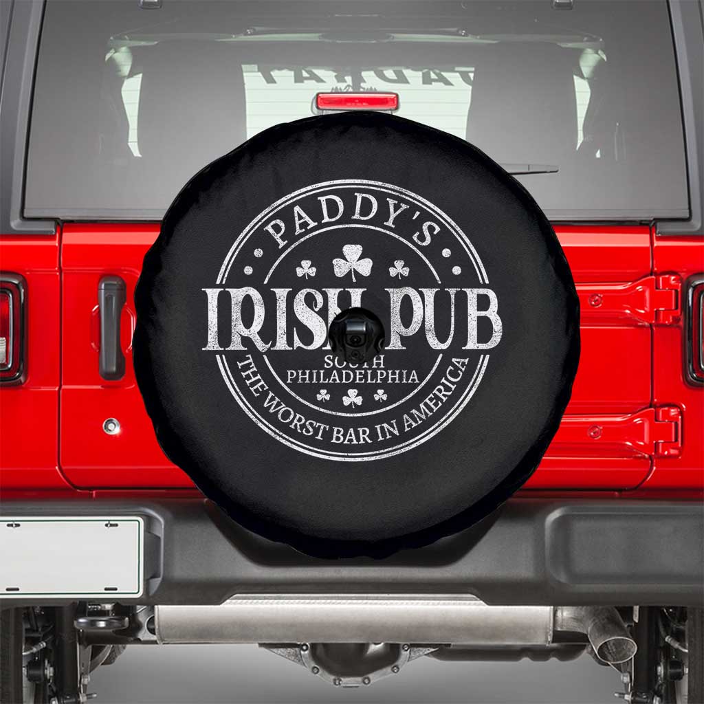 Funny Paddys Irish Pub Spare Tire Cover The Worst Bar In America St Patricks Day Beer Drinking TS11 Black Print Your Wear