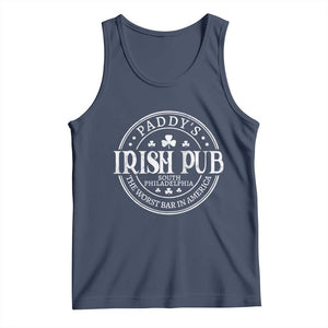 Funny Paddys Irish Pub Tank Top The Worst Bar In America St Patricks Day Beer Drinking TS11 Navy Print Your Wear