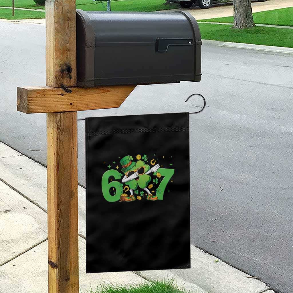 Funny Six Seven 67 St Patricks Day Dabbing Shamrock Garden Flag TS11 Print Your Wear