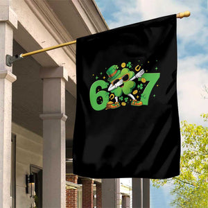 Funny Six Seven 67 St Patricks Day Dabbing Shamrock Garden Flag TS11 Print Your Wear