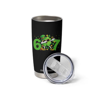 Funny Six Seven 67 St Patricks Day Dabbing Shamrock Tumbler Cup TS11 Print Your Wear