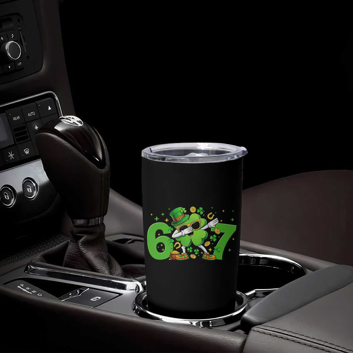Funny Six Seven 67 St Patricks Day Dabbing Shamrock Tumbler Cup TS11 Print Your Wear