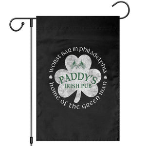 Funny Paddys Irish Pub Garden Flag Worst Bar In Philadelphia St Patricks Day Beer Drinking TS11 Black Print Your Wear