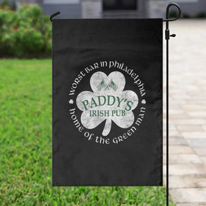 Funny Paddys Irish Pub Garden Flag Worst Bar In Philadelphia St Patricks Day Beer Drinking TS11 Print Your Wear
