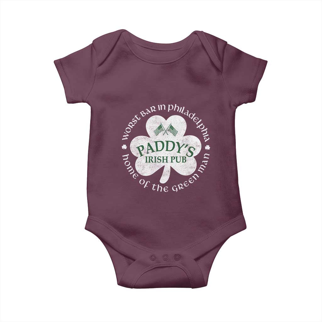 Funny Paddys Irish Pub - Baby Onesie TS11 Maroon Print Your Wear
