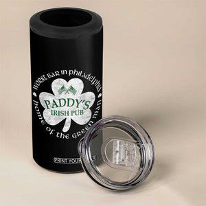 Funny Paddys Irish Pub 4 in 1 Can Cooler Tumbler Worst Bar In Philadelphia St Patricks Day Beer Drinking TS11 Print Your Wear