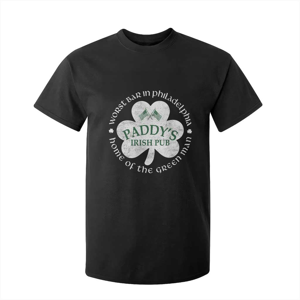 Funny Paddys Irish Pub T Shirt For Kid Worst Bar In Philadelphia St Patricks Day Beer Drinking TS11 Black Print Your Wear