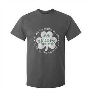 Funny Paddys Irish Pub T Shirt For Kid Worst Bar In Philadelphia St Patricks Day Beer Drinking TS11 Dark Heather Print Your Wear
