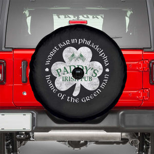 Funny Paddys Irish Pub Spare Tire Cover Worst Bar In Philadelphia St Patricks Day Beer Drinking TS11 Black Print Your Wear