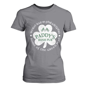 Funny Paddys Irish Pub T Shirt For Women Worst Bar In Philadelphia St Patricks Day Beer Drinking TS11 Charcoal Print Your Wear
