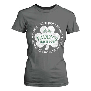 Funny Paddys Irish Pub T Shirt For Women Worst Bar In Philadelphia St Patricks Day Beer Drinking TS11 Dark Heather Print Your Wear