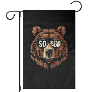 Sobriety Anniversary Sober Bear AA NA Recovery Garden Flag TS11 Black Print Your Wear