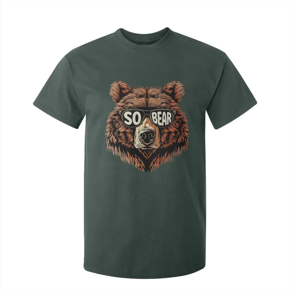 Sobriety Anniversary Sober Bear AA NA Recovery T Shirt For Kid TS11 Dark Forest Green Print Your Wear