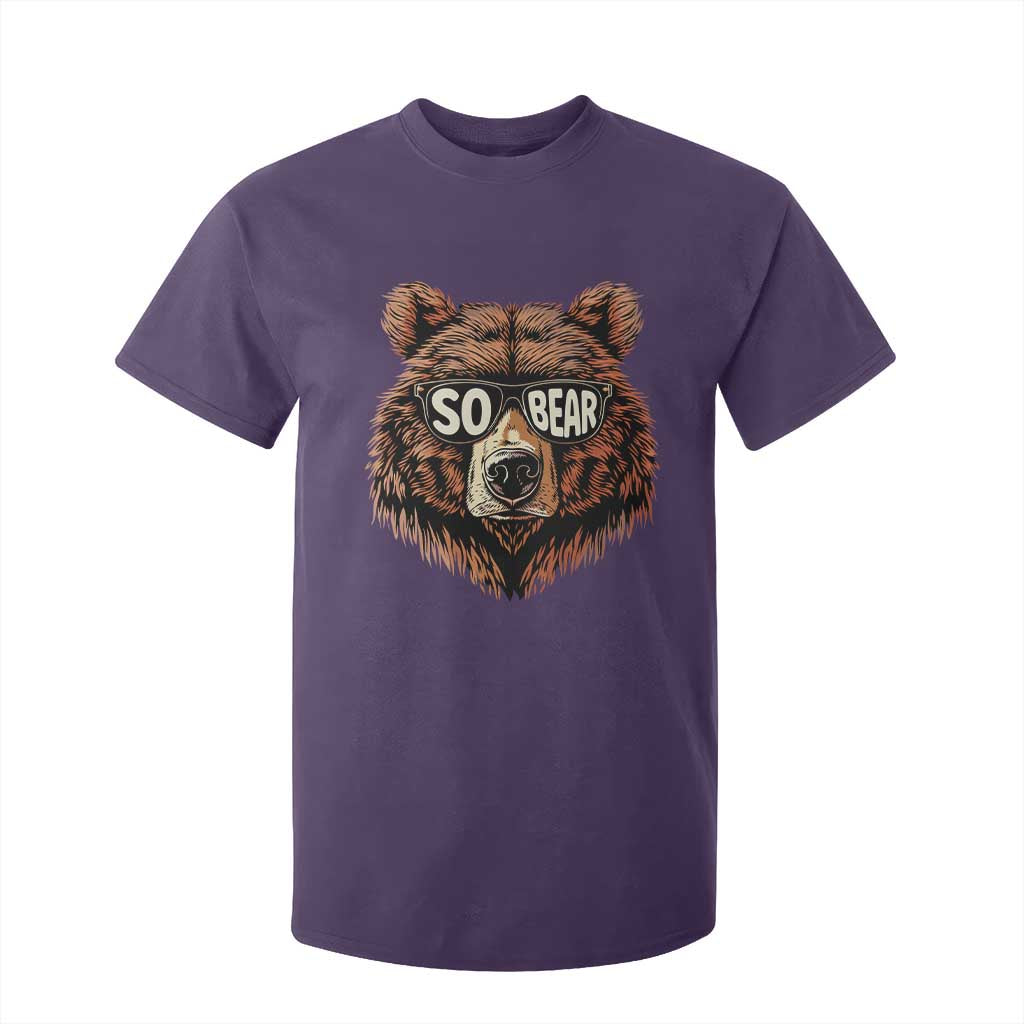 Sobriety Anniversary Sober Bear AA NA Recovery T Shirt For Kid TS11 Purple Print Your Wear