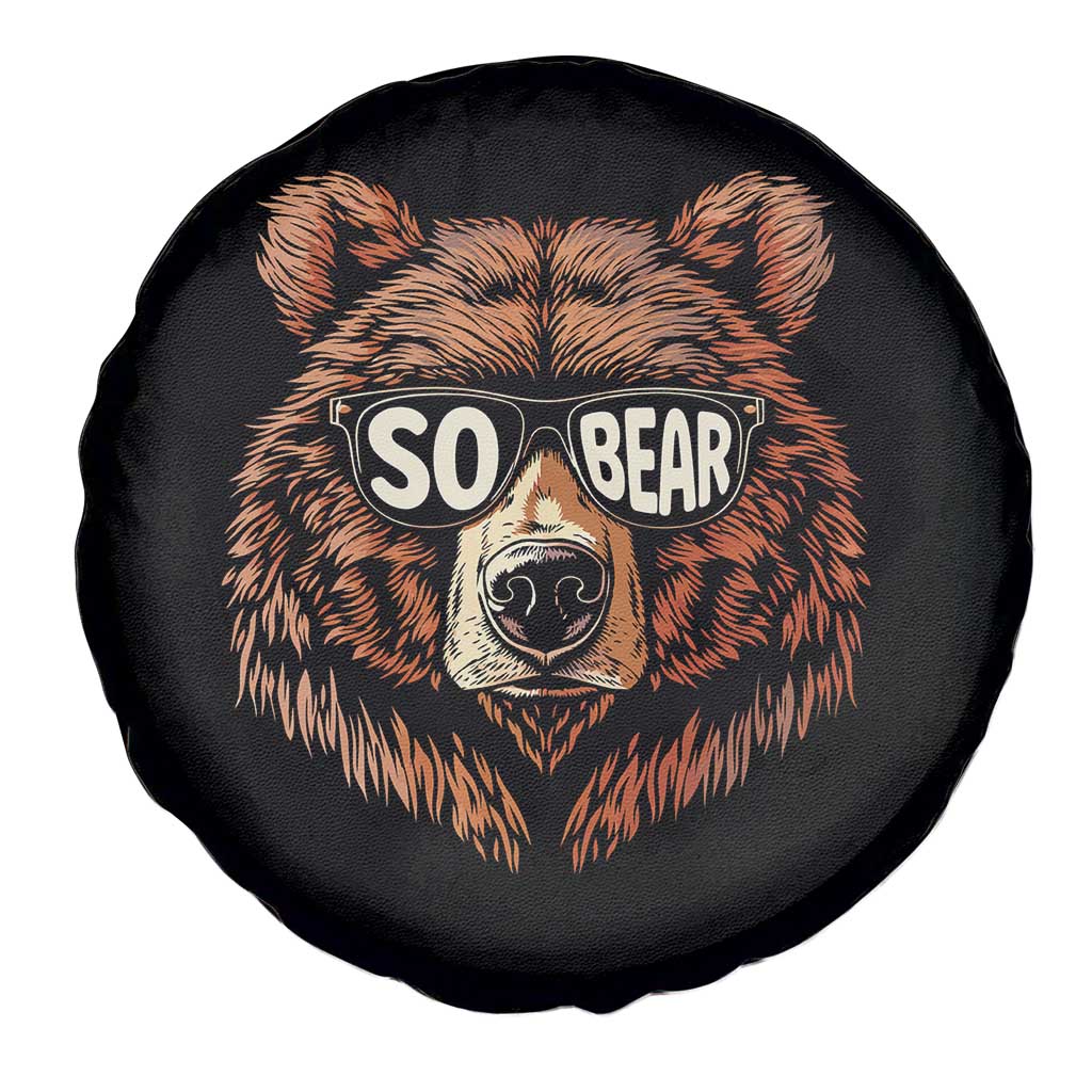 Sobriety Anniversary Sober Bear AA NA Recovery Spare Tire Cover TS11 Print Your Wear