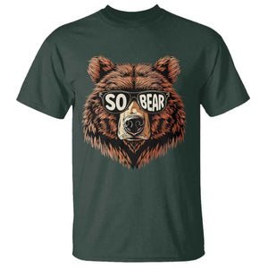 Sobriety Anniversary Sober Bear AA NA Recovery T Shirt TS11 Dark Forest Green Print Your Wear