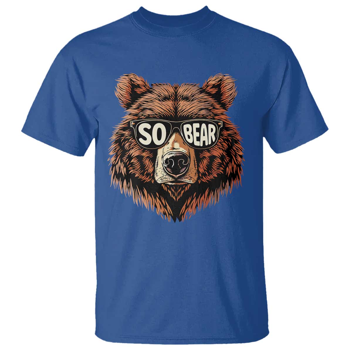 Sobriety Anniversary Sober Bear AA NA Recovery T Shirt TS11 Royal Blue Print Your Wear