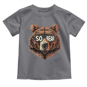 Sobriety Anniversary Sober Bear AA NA Recovery Toddler T Shirt TS11 Charcoal Print Your Wear