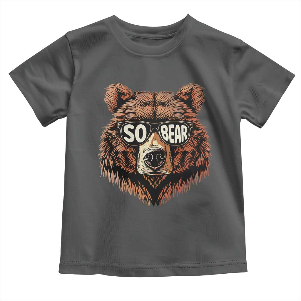 Sobriety Anniversary Sober Bear AA NA Recovery Toddler T Shirt TS11 Dark Heather Print Your Wear