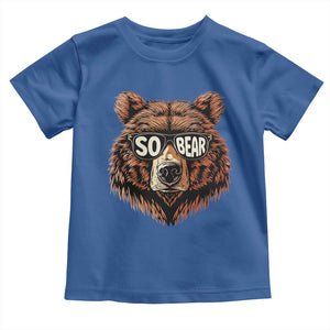 Sobriety Anniversary Sober Bear AA NA Recovery Toddler T Shirt TS11 Royal Blue Print Your Wear