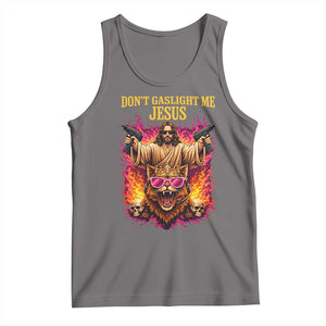Dont Gaslight Me Jesus Tank Top Princess Cat Princess Meme Faith Humor TS11 Deep Heather Print Your Wear
