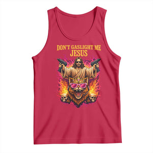 Dont Gaslight Me Jesus Tank Top Princess Cat Princess Meme Faith Humor TS11 Red Print Your Wear