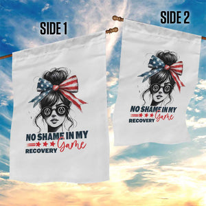No Shame In My Recovery Game Garden Flag Sobriety AA NA Anniversary TS11 Print Your Wear