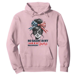 No Shame In My Recovery Game Hoodie Sobriety AA NA Anniversary TS11 Light Pink Print Your Wear