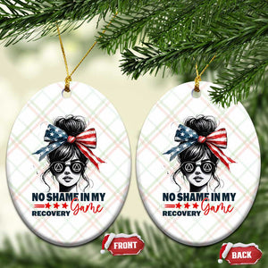 No Shame In My Recovery Game Ceramic Ornament Sobriety AA NA Anniversary TS11 Print Your Wear