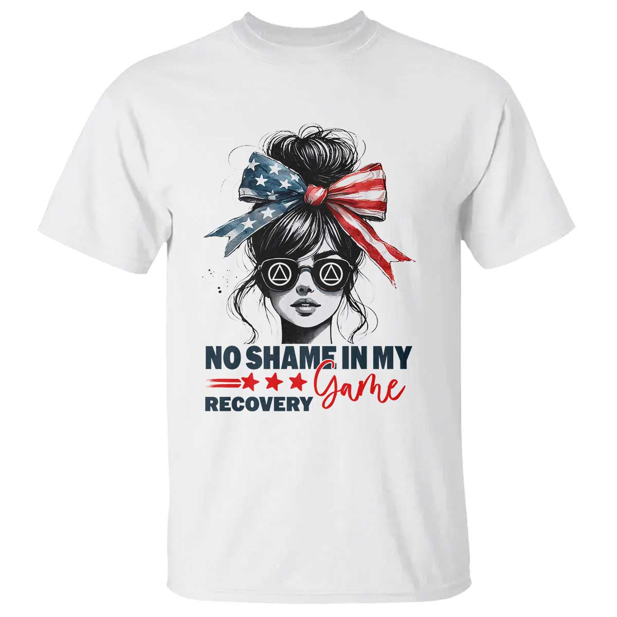 No Shame In My Recovery Game T Shirt Sobriety AA NA Anniversary TS11 White Print Your Wear