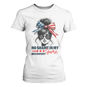 No Shame In My Recovery Game T Shirt For Women Sobriety AA NA Anniversary TS11 White Print Your Wear
