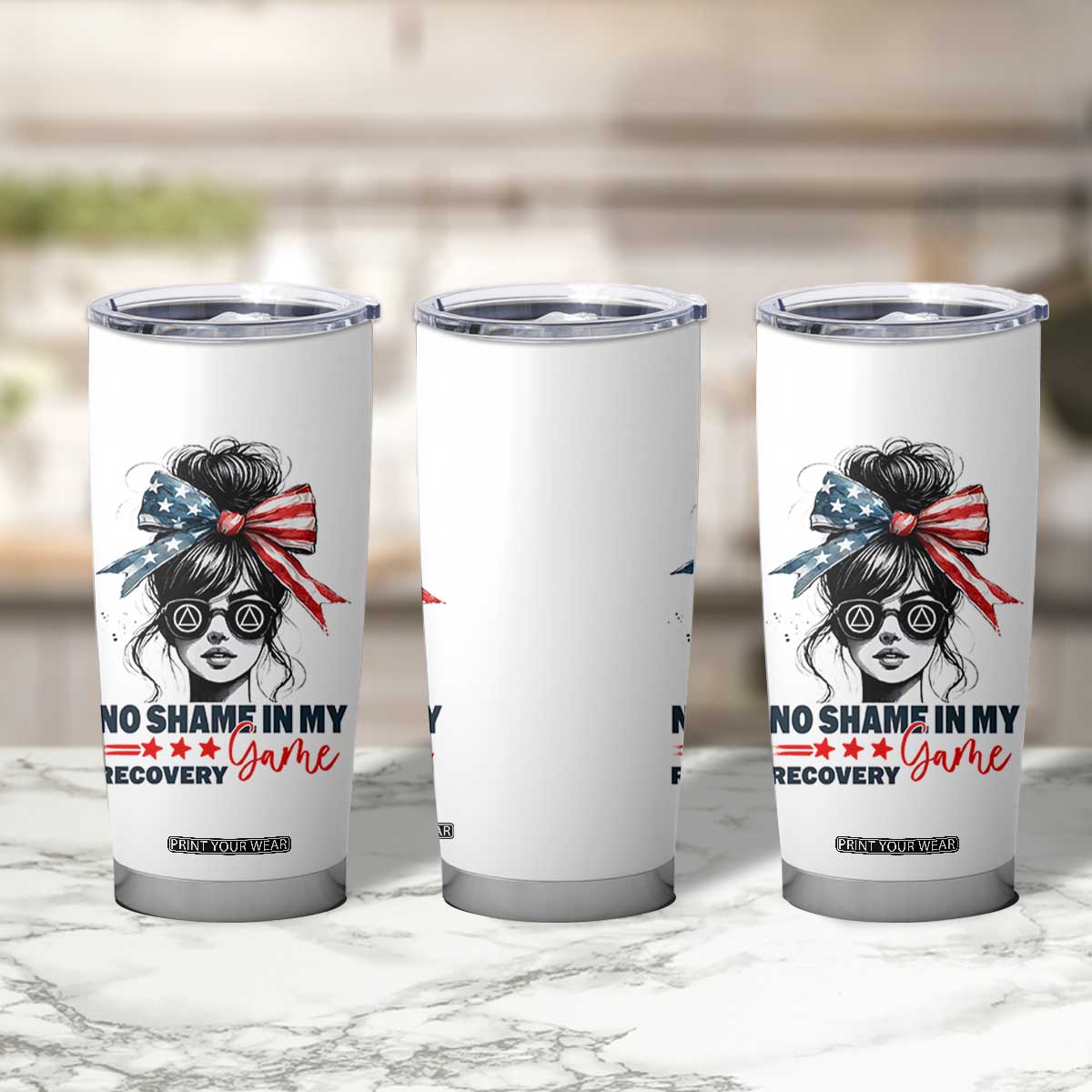 No Shame In My Recovery Game Tumbler Cup Sobriety AA NA Anniversary TS11 Print Your Wear