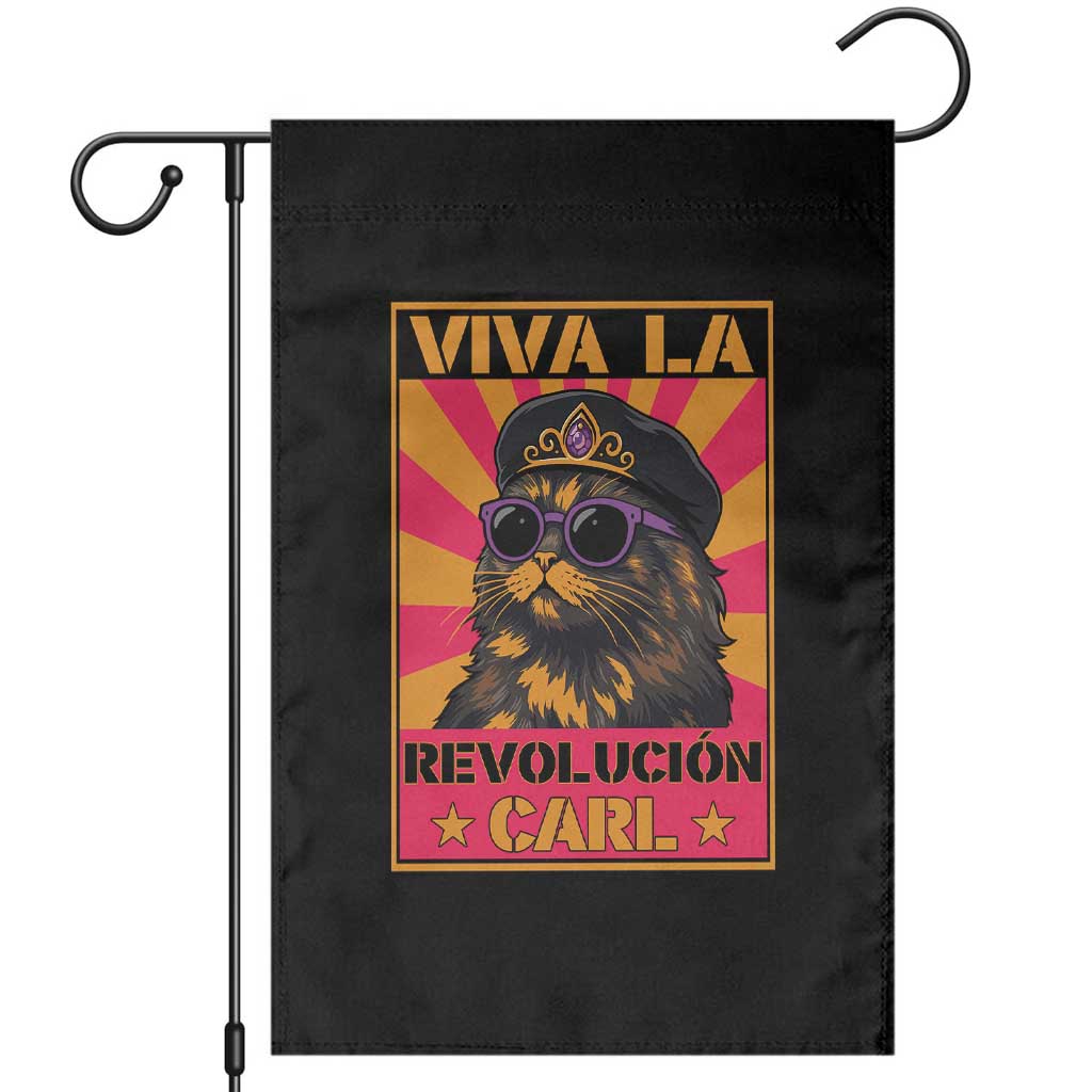 Viva La Revolucion Carl Garden Flag Funny Cat Princess Meme TS11 Black Print Your Wear