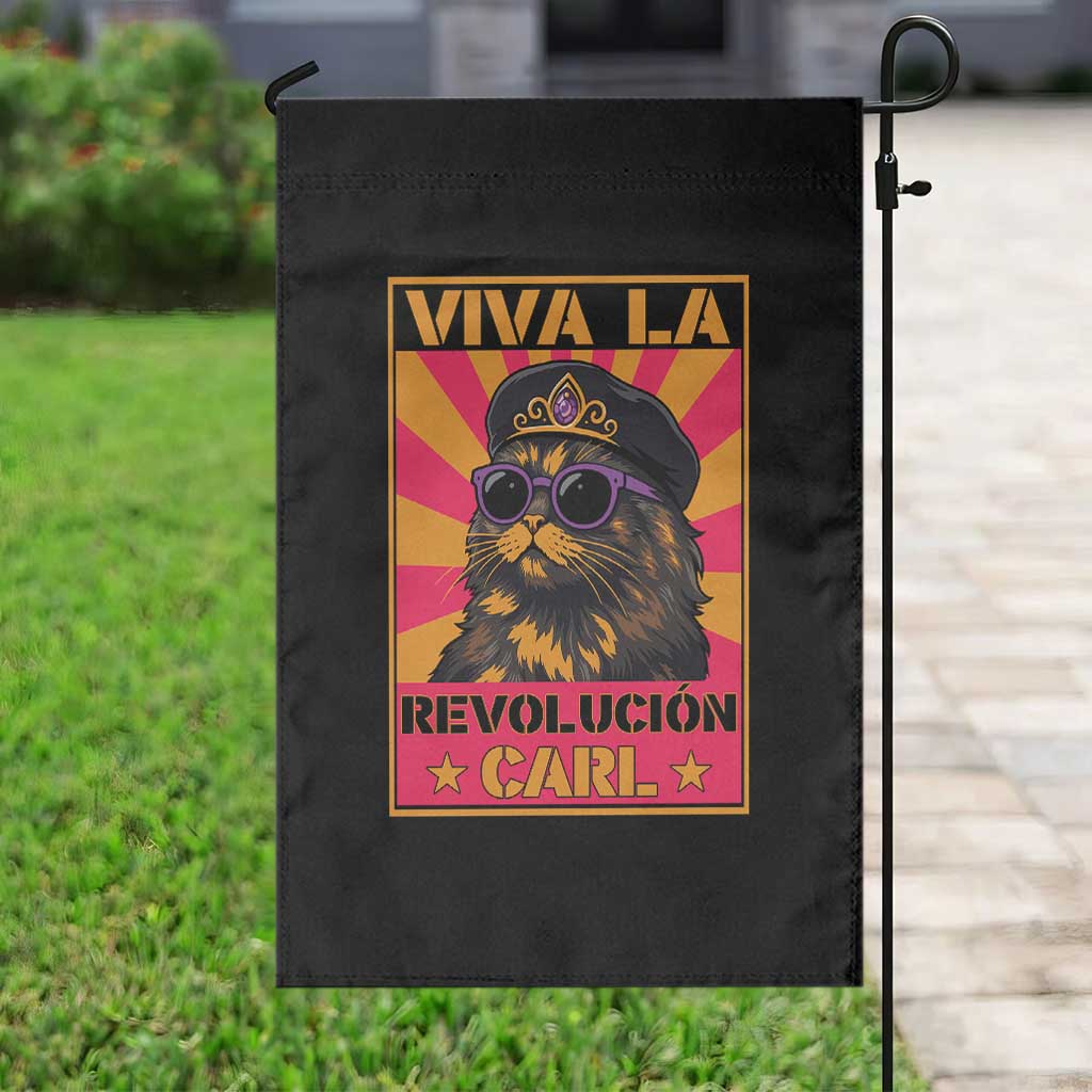 Viva La Revolucion Carl Garden Flag Funny Cat Princess Meme TS11 Print Your Wear