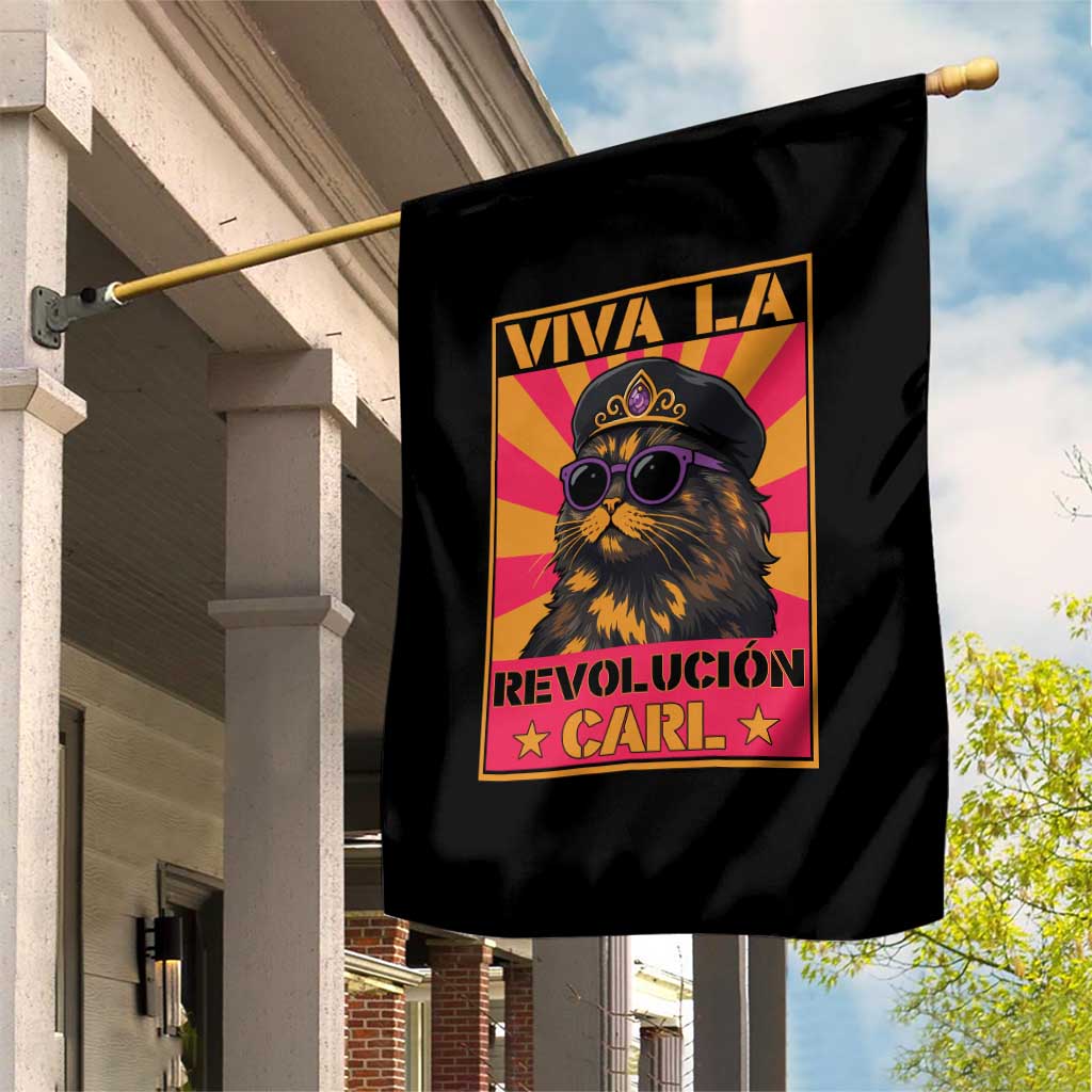 Viva La Revolucion Carl Garden Flag Funny Cat Princess Meme TS11 Print Your Wear