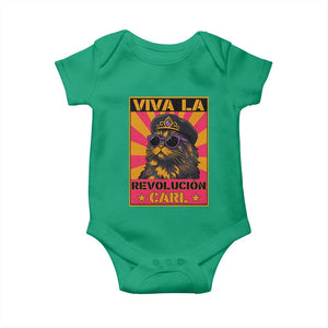 Viva La Revolucion Carl Baby Onesie - Funny Cat Princess Meme TS11 Irish Green Print Your Wear