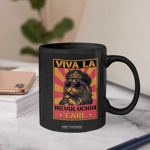 Viva La Revolucion Carl Coffee Mug Funny Cat Princess Meme TS11 Print Your Wear