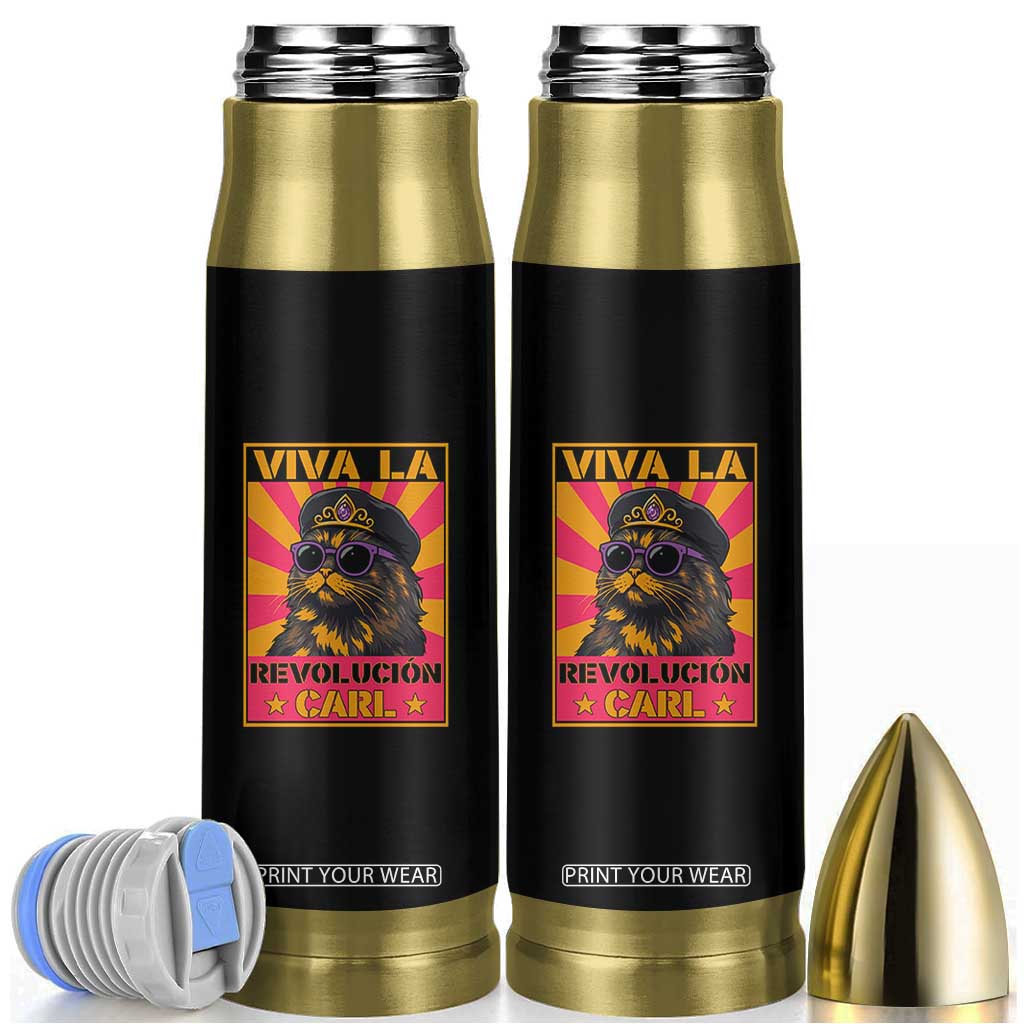 Viva La Revolucion Carl Bullet Tumbler Funny Cat Princess Meme TS11 Black Print Your Wear