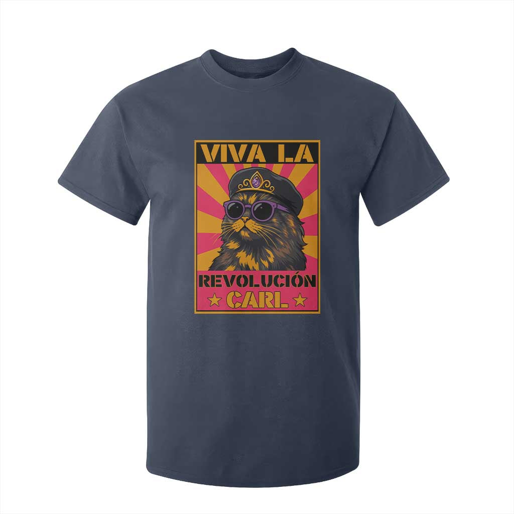Viva La Revolucion Carl T Shirt For Kid Funny Cat Princess Meme TS11 Navy Print Your Wear