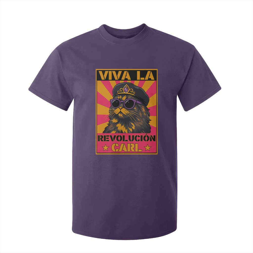 Viva La Revolucion Carl T Shirt For Kid Funny Cat Princess Meme TS11 Purple Print Your Wear